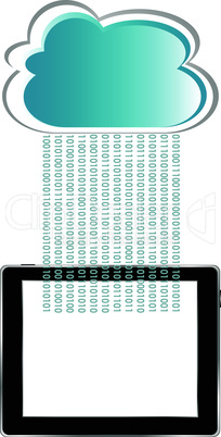 Cloud-computing connection on the digital tablet pc computer