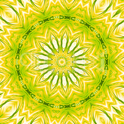 Licht-Mandala Grün Gelb