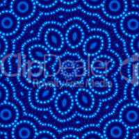 Winter Mandala Blaue Blume