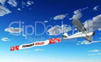 Flugzeug Banner - Summer Sale!