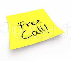 Notizzettel - Free Call!