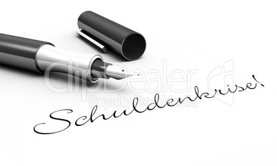 Schuldenkrise - Stift Konzept