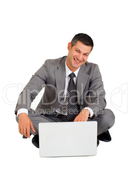 businessman with laptop