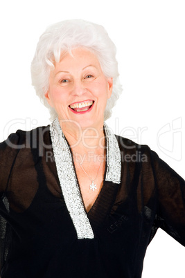 elegant elderly woman