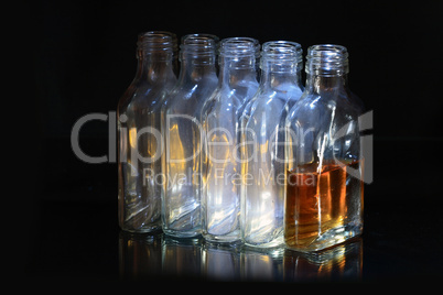 Bottles On Dark