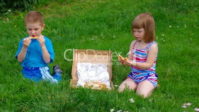 Picnic on the grass.