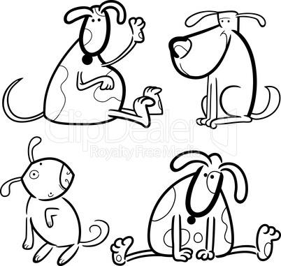 dogs or puppies for coloring