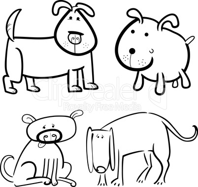 dogs or puppies for coloring