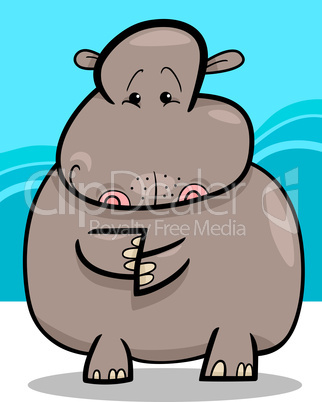 Hippo or Hippopotamus Cartoon
