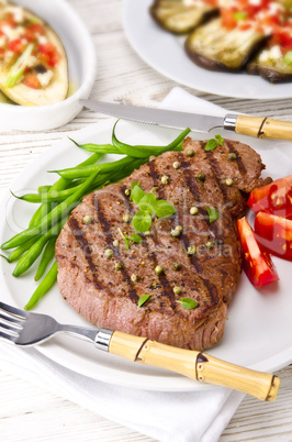 Grilled Steak. Barbecue