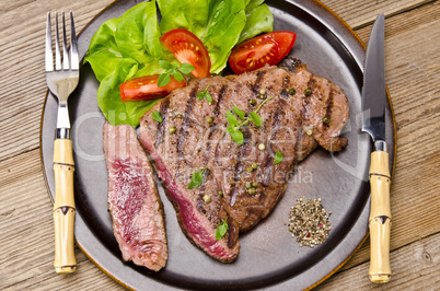 Grilled Steak. Barbecue