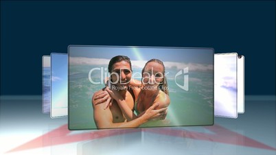 Couple having fun at beach