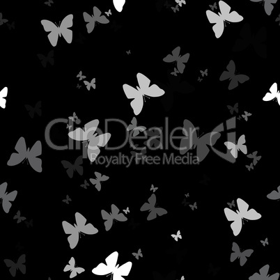 Seamless background with pattern of butterfly