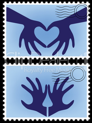 Postage stamp vector
