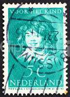 Postage stamp Netherlands 1937 The Laughing Child by Frans Hals