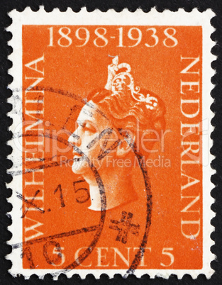 Postage stamp Netherlands 1939 Queen Wilhelmina