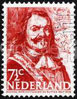Postage stamp Netherlands 1943 Michiel de Ruyter, Dutch Admiral