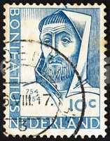 Postage stamp Netherlands 1954 St. Boniface