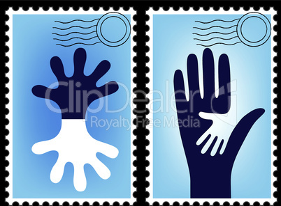 Postage stamp vector