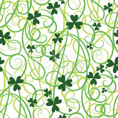 Shamrock flower background.