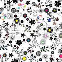 Seamless flower background pattern.