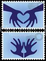 Postage stamp vector