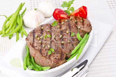 Grilled Steak. Barbecue