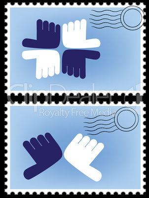 Postage stamp vector