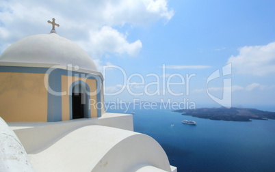 Greek orthodox church in Santorini island, Greece