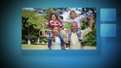 Videos of joyful family