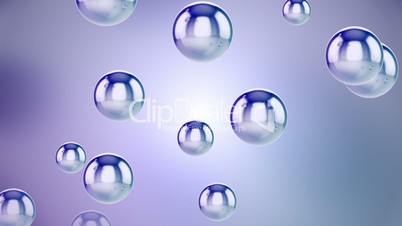Blue bubble balls