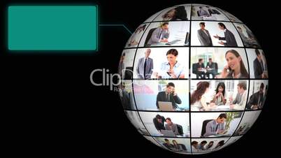 Globe of corporate business's videos