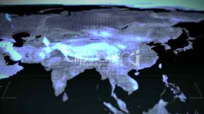 Video of a map Earth image courtesy of Nasa.org