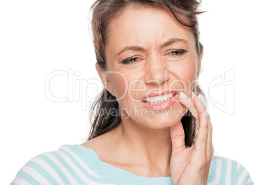 Patientin mit Zahnschmerzen