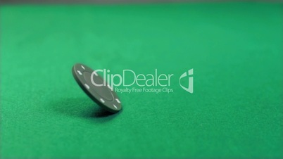 Green chip turning in super slow motion