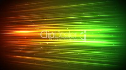 Digital stroke with sparks in orange yellow and green