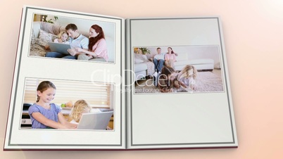 Book showing activities of family