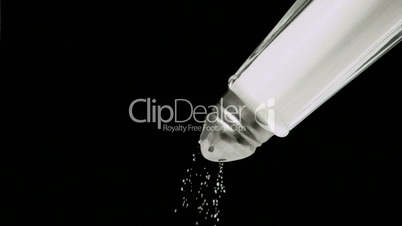 Salt in super slow motion dropping