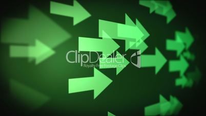 Video of multiple green arrows