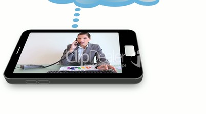 Business videos on a smartphone