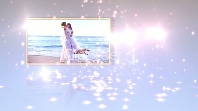Videos of newlyweds on the beach