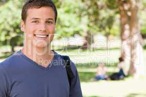 Portrait of a student smiling