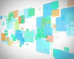 Colorful moving rectangles
