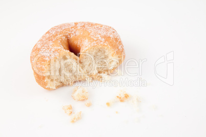 Doughnut with crumbs