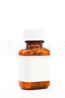 Glass bottle of medications