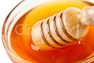 Honey dipper outgoing a bowl