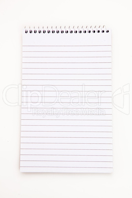 Empty notepad  sheet