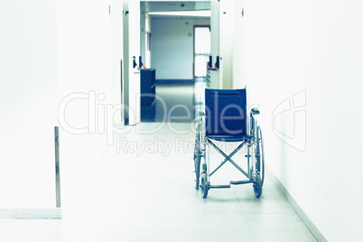 Wheelchair in the corridor