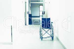 Wheelchair in the corridor