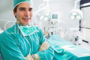 Male surgeon looking at camera